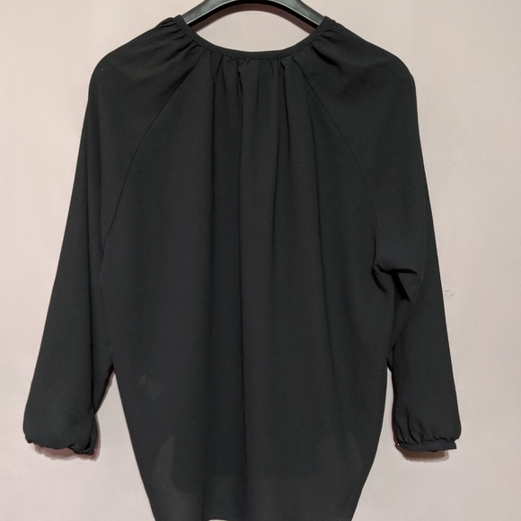 Massimo Black Sheer Blouse - Picture 2 of 6